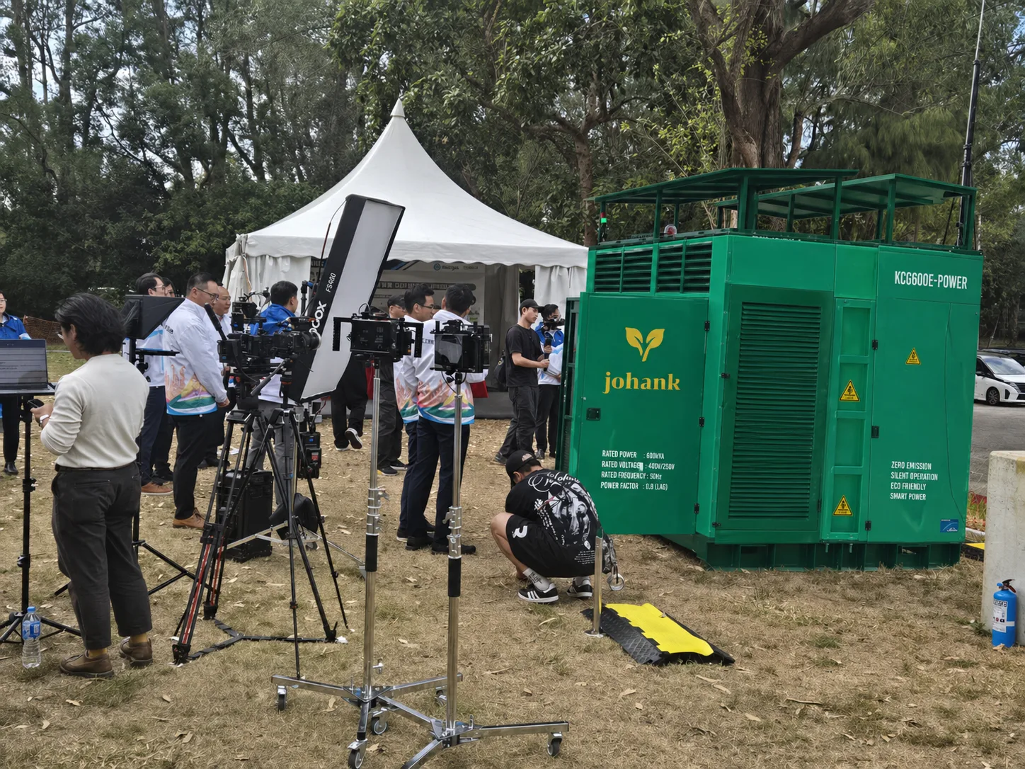 ENERGYPACK powering a film crew set at a Hong Kong event